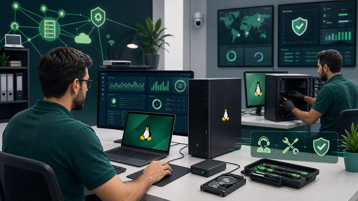 Mantenimiento y soporte técnico para equipos Linux